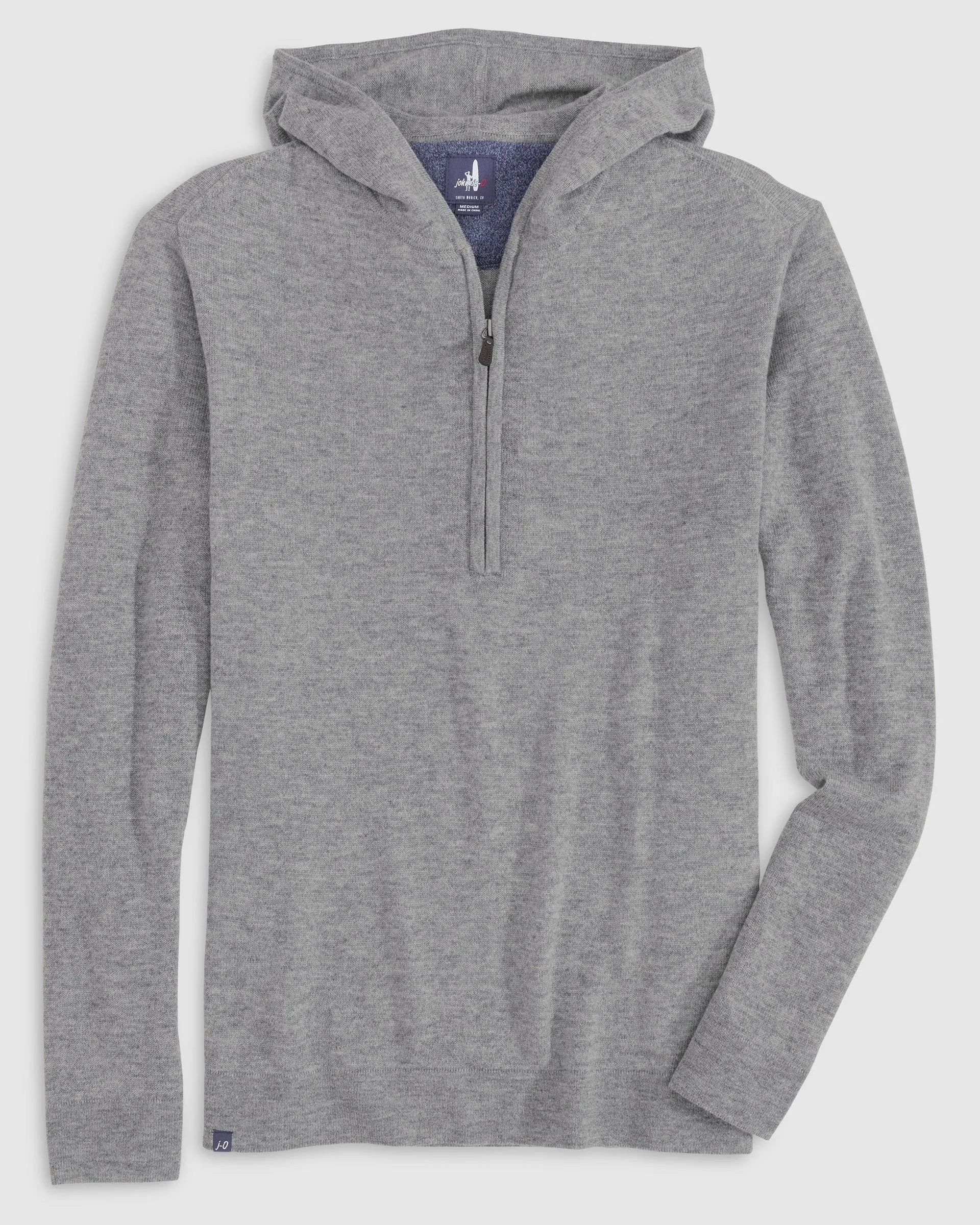 Mitch Wool Cashmere Blend 1/4 Zip Hoodie