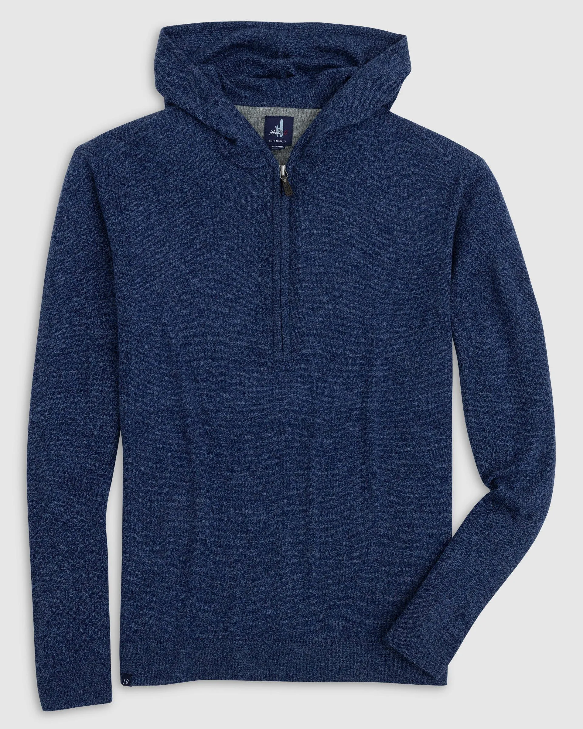 Mitch Wool Cashmere Blend 1/4 Zip Hoodie