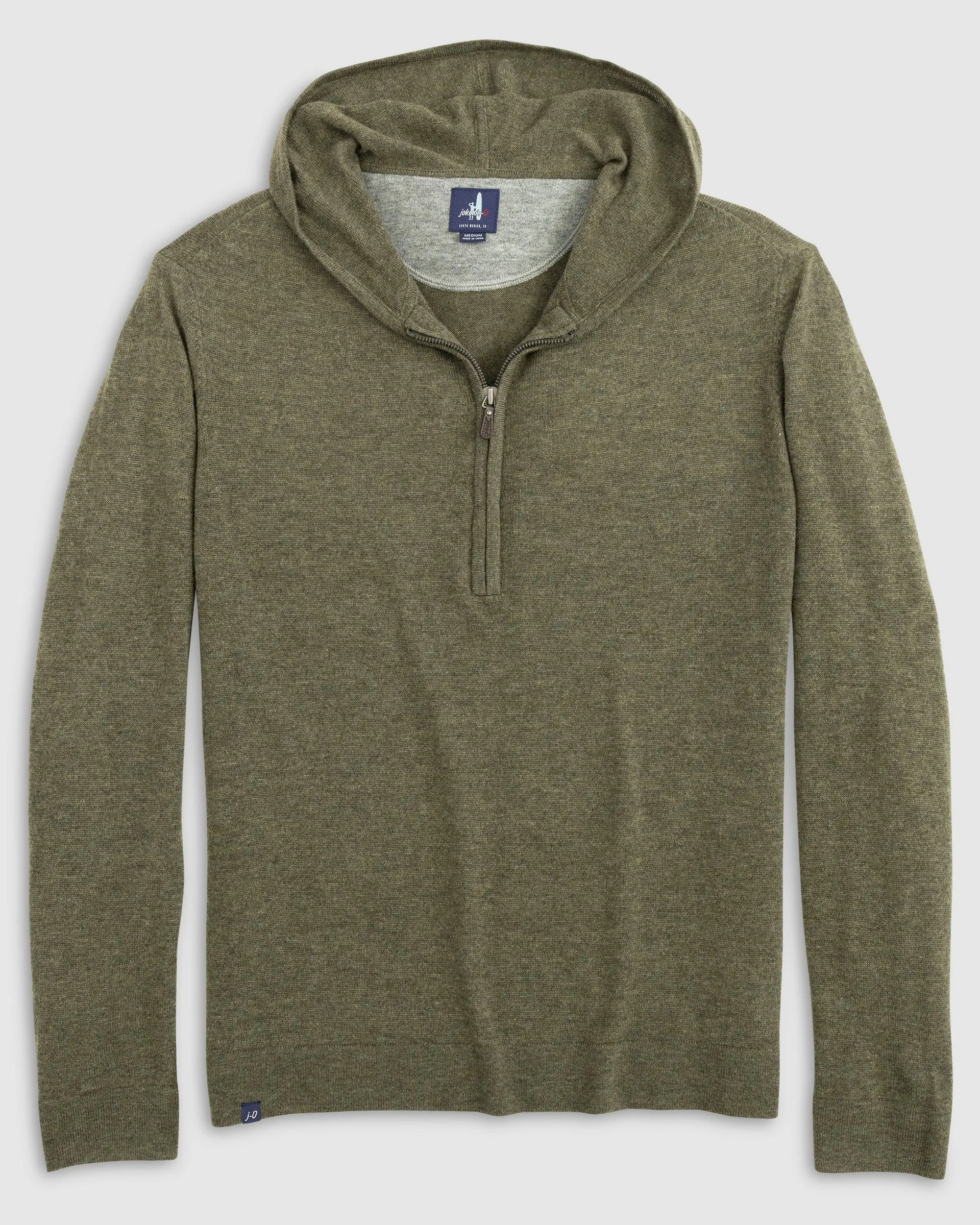 Mitch Wool Cashmere Blend 1/4 Zip Hoodie