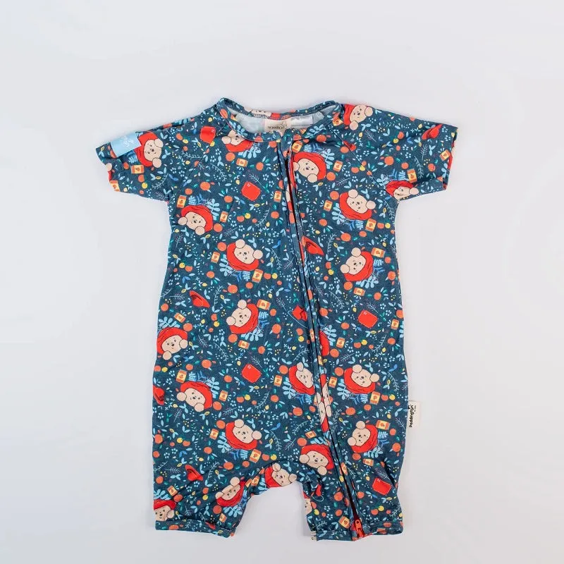 Monarch Bamboo Short Romper Bootysuit - Paddington Baby