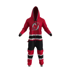 New Jersey Devils NHL Hockey Sockey Men's Red Team Uniform Onesie