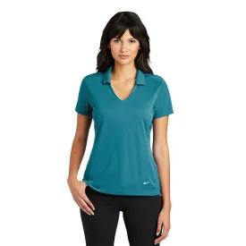 Nike Women Dri-FIT Vertical Mesh Polo - Blustery