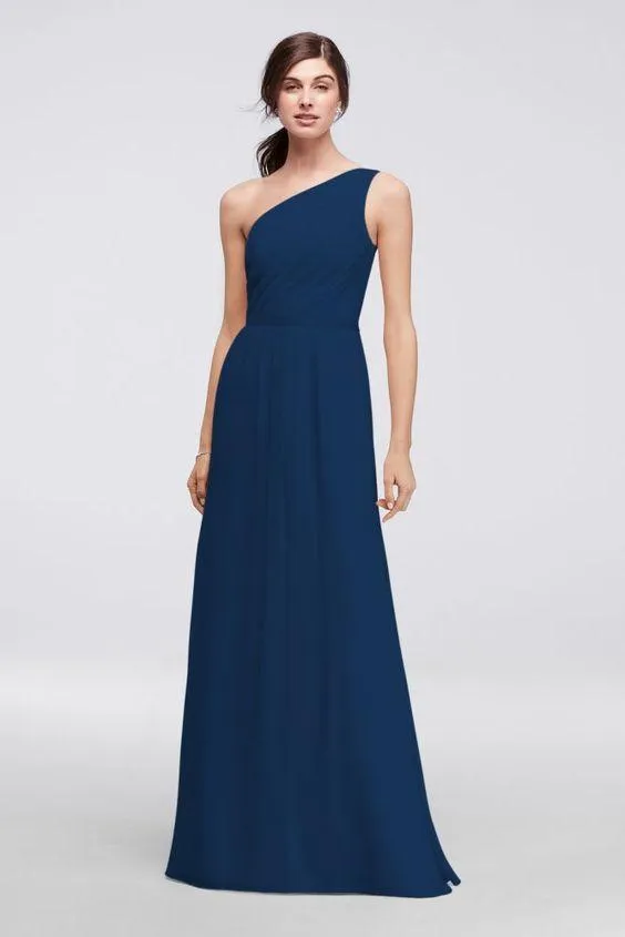 One-Shoulder RoyalBlue Gown