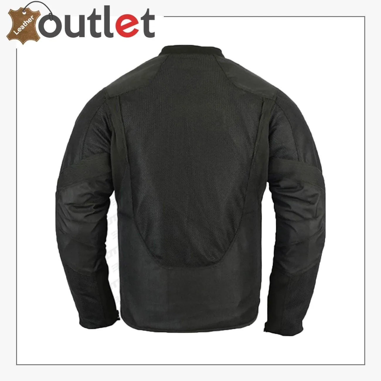 PADDED MESH SPORTY MOTORCYCLE JACKET