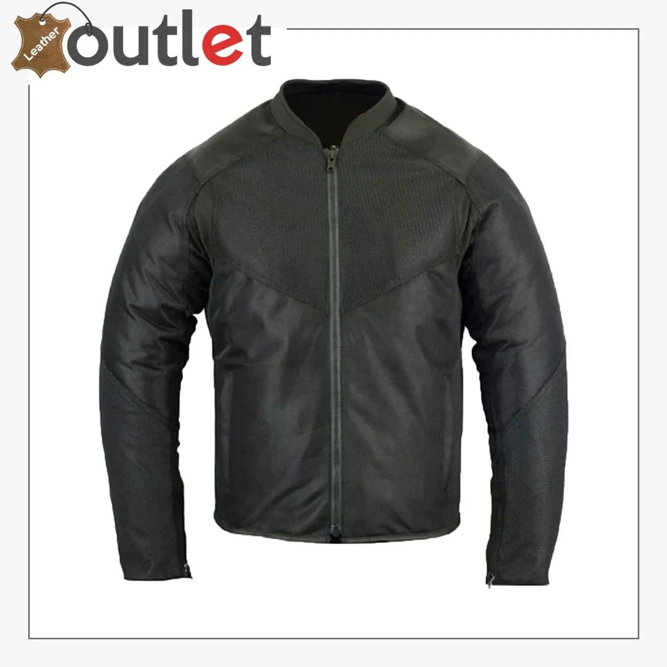 PADDED MESH SPORTY MOTORCYCLE JACKET