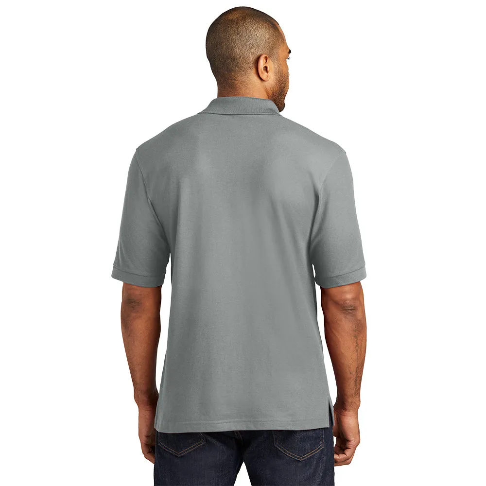 Port Authority® Silk Touch™ Polo with Pocket - Cool Grey