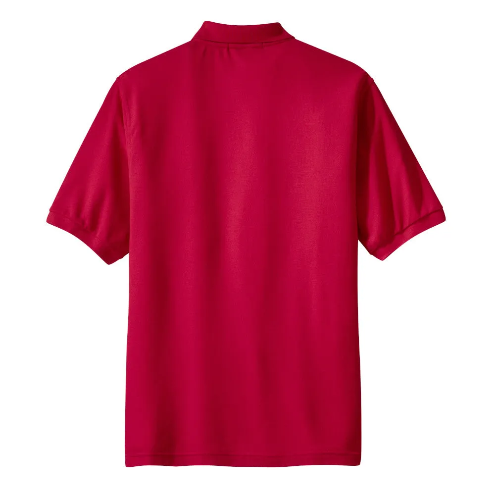 Port Authority® Silk Touch™ Polo with Pocket - Red