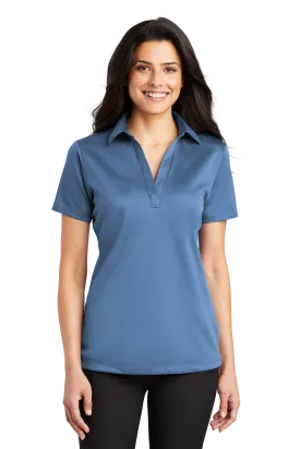 Port Authority® Women's Silk Touch™ Performance Polo - Carolina Blue