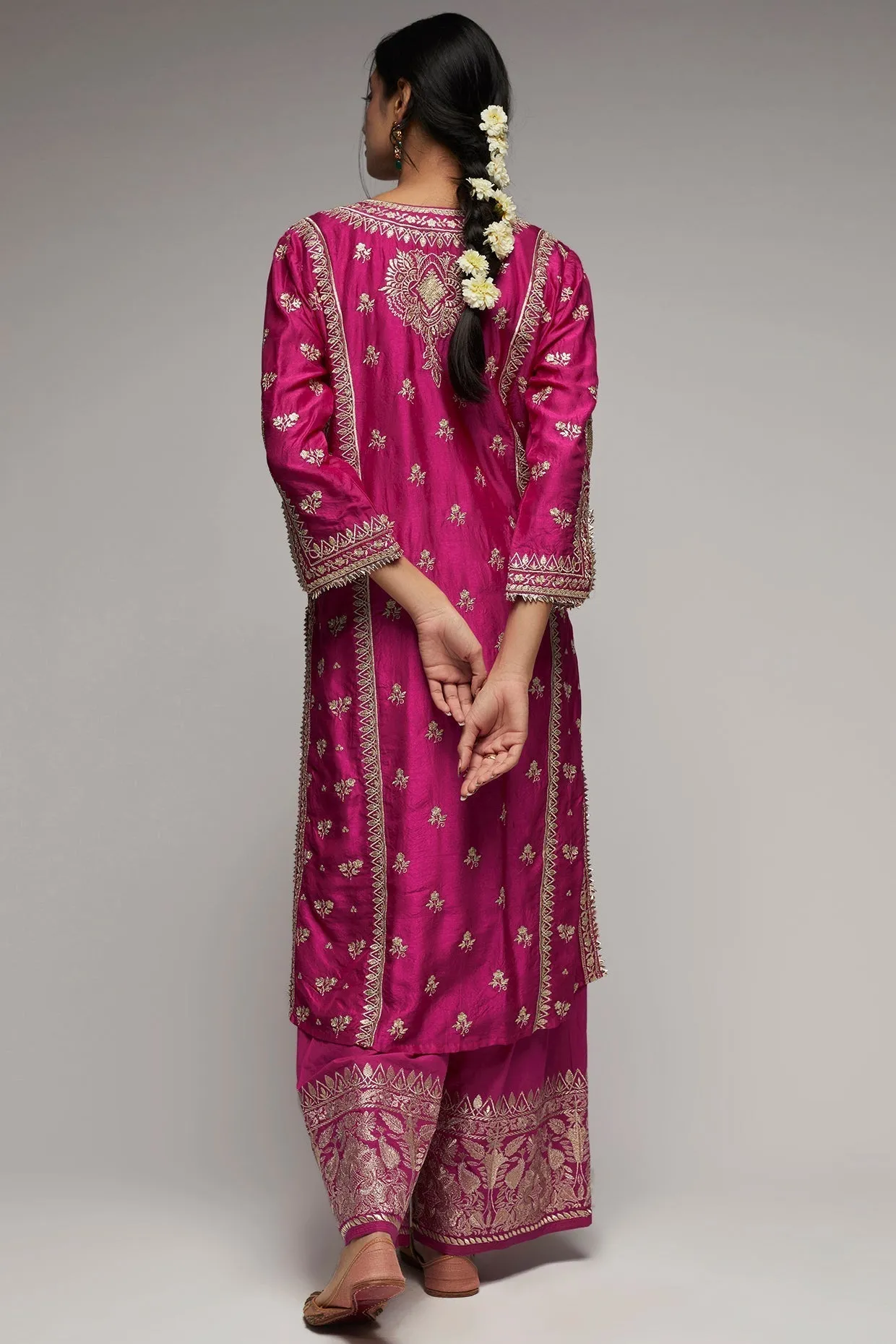 Rati Rani Pink Palazzo Set