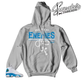 Retro 13 Blue Italy Enemies Hoody