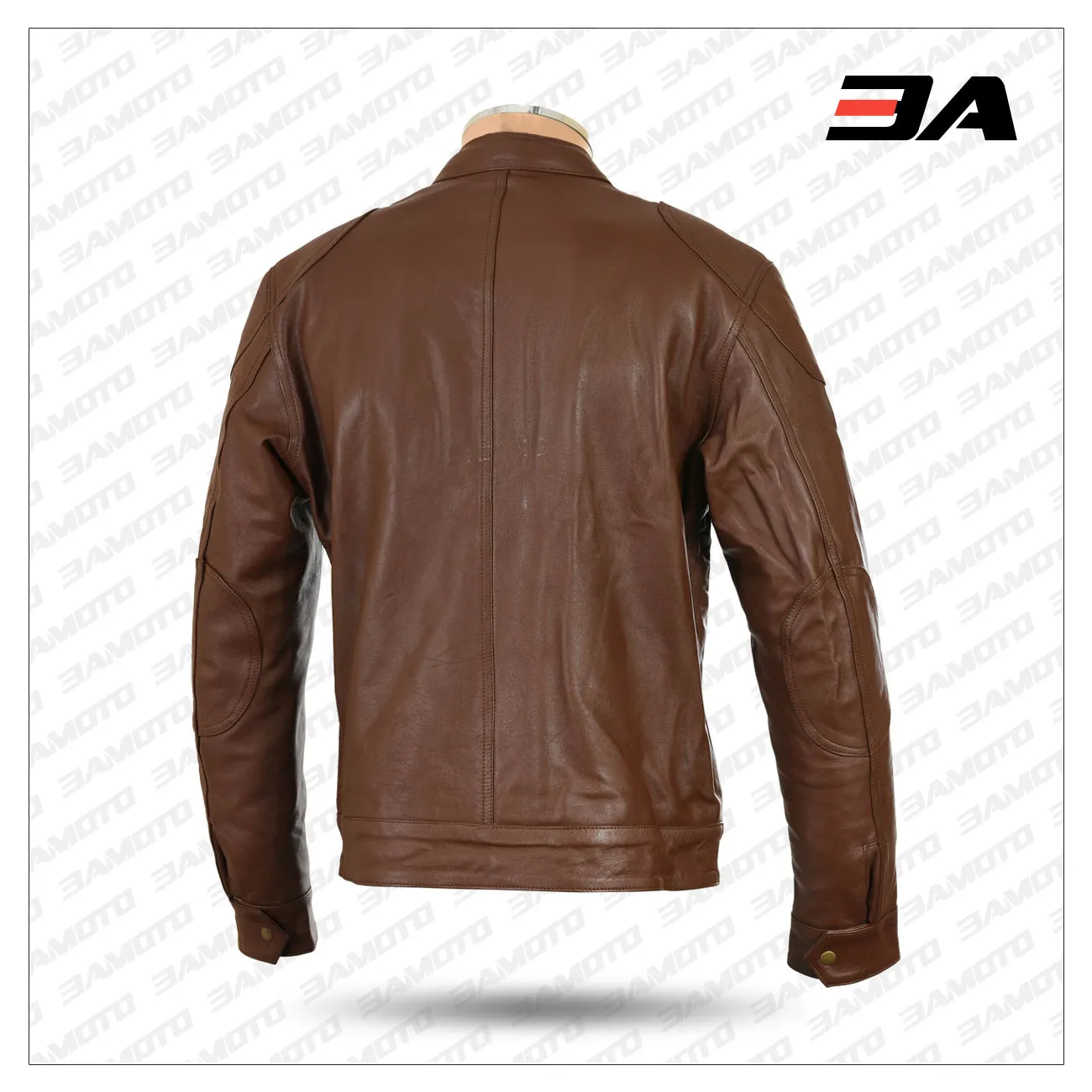 Roadmaster Pure Brown Leather Biker Jacket