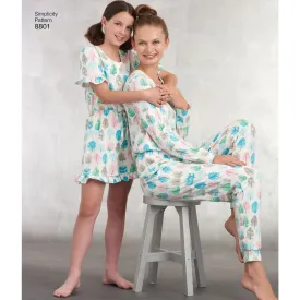 Simplicity Pattern 8801 girls and misses knit jumpsuit romper