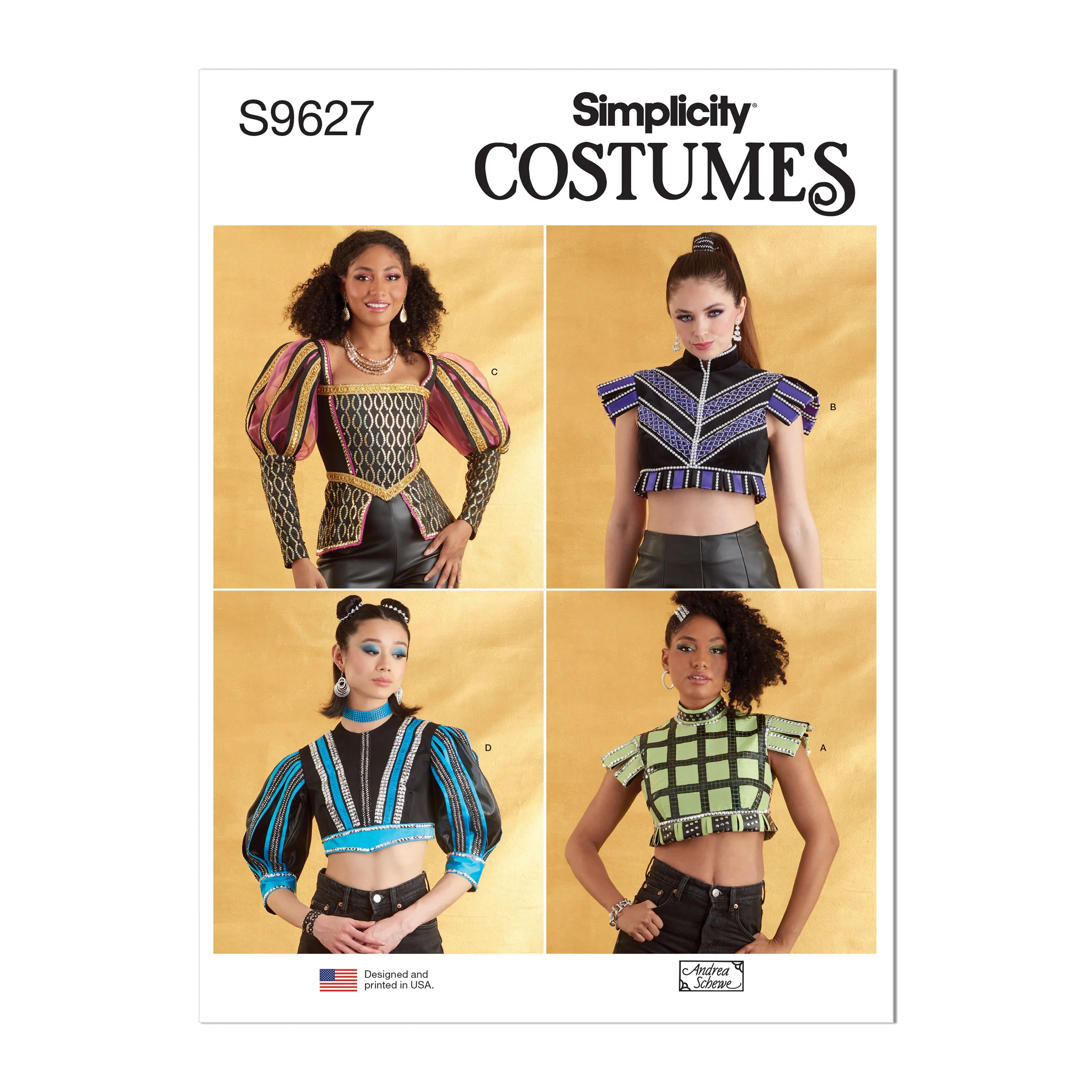 Simplicity Pattern S9627 Misses' Costume Tops