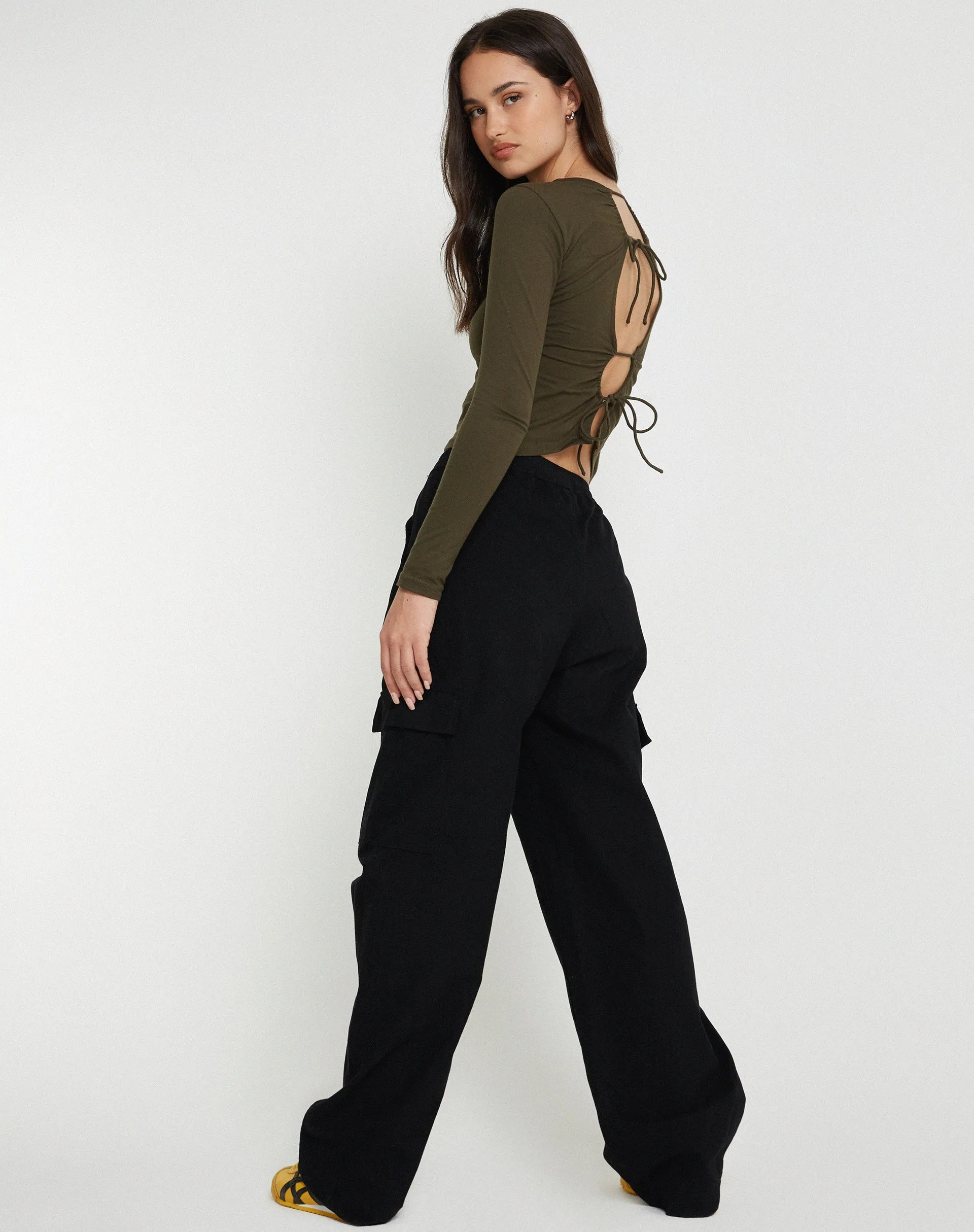 Suratmi Long Sleeve Top in Olive