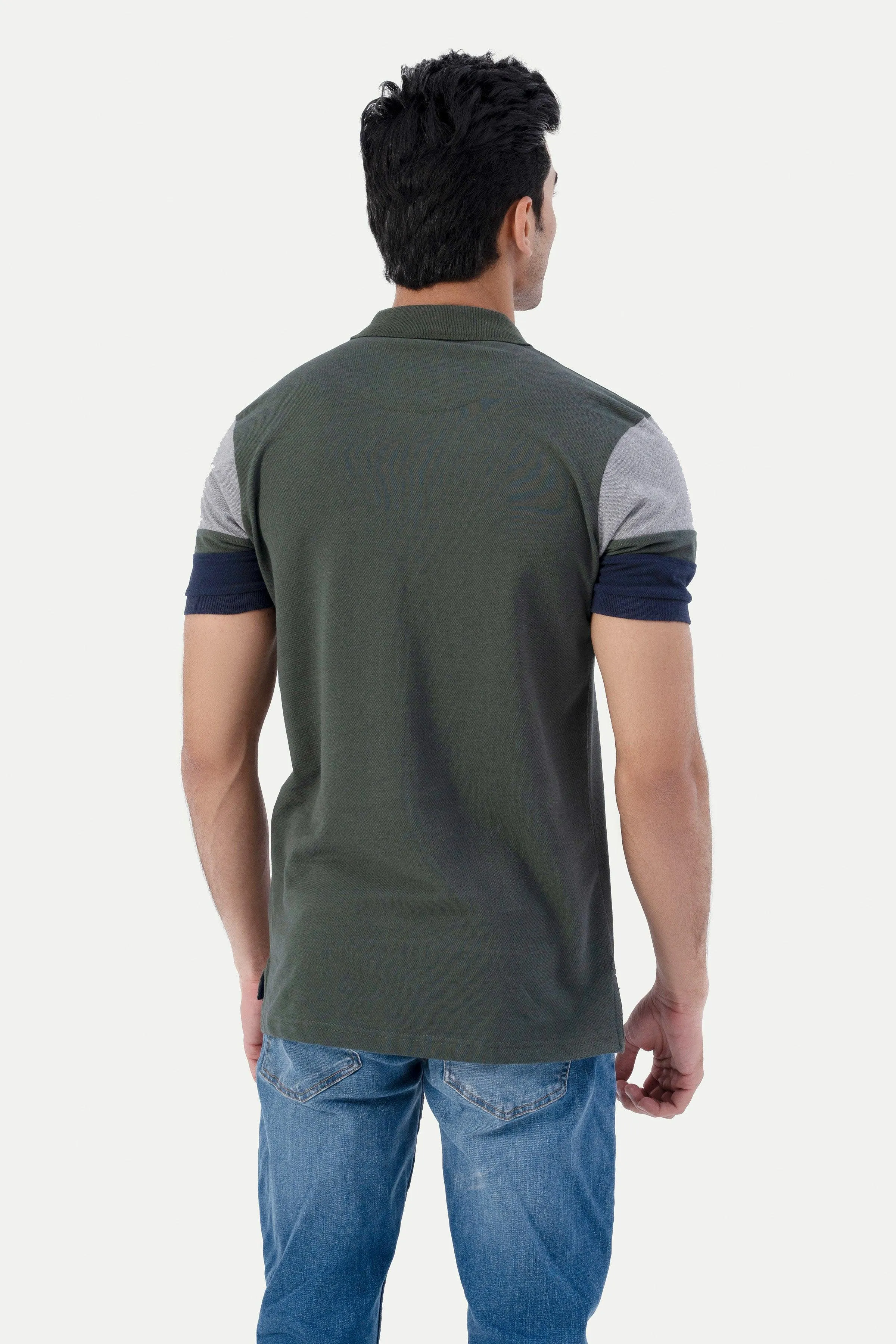 T SHIRT CUT & SEW POLO GREEN