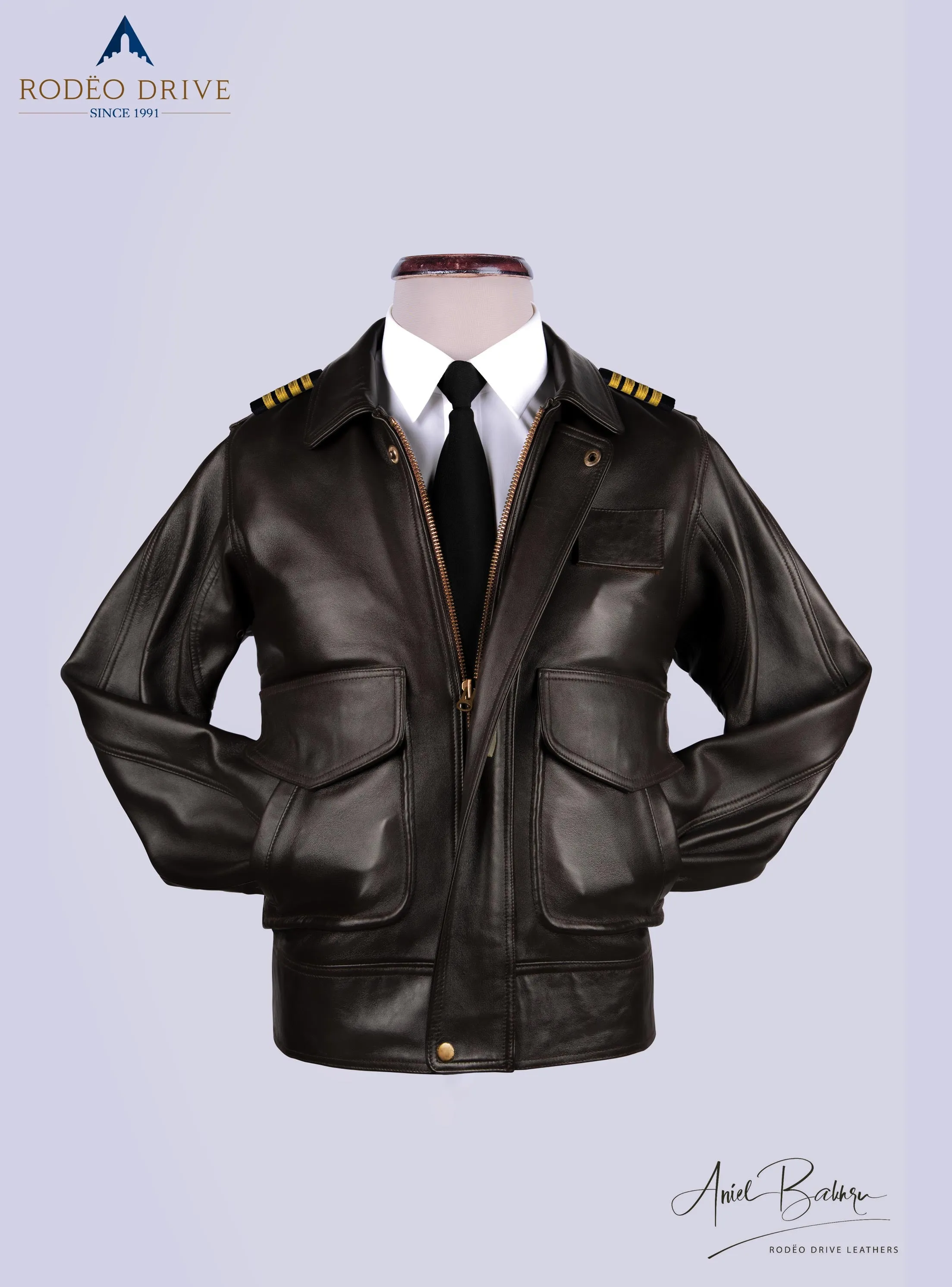 UPS BROWN UNIFORM LEATHER JACKETS MEN