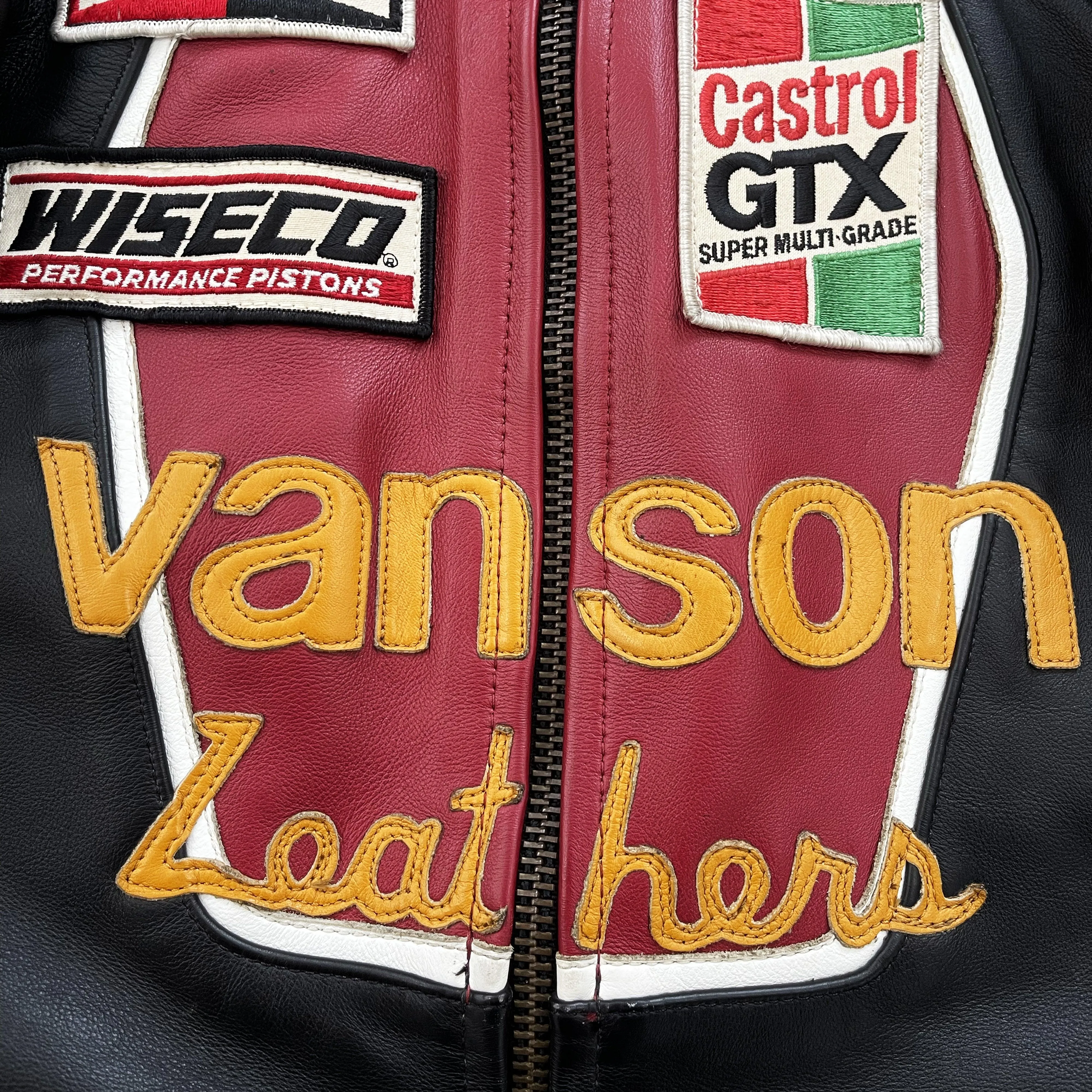 Vanson Leathers One Star Motorcycle Racer Jacket - S