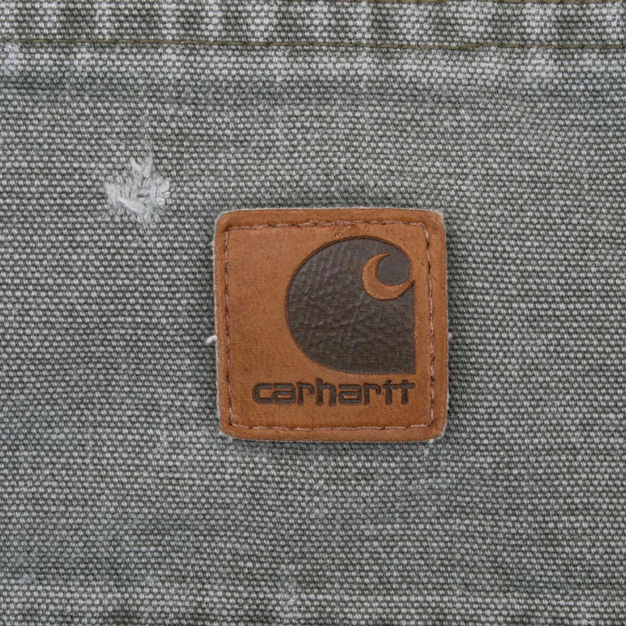 VINTAGE CARHARTT CARPENTER SAGE GREEN PANTS SIZE 34X32