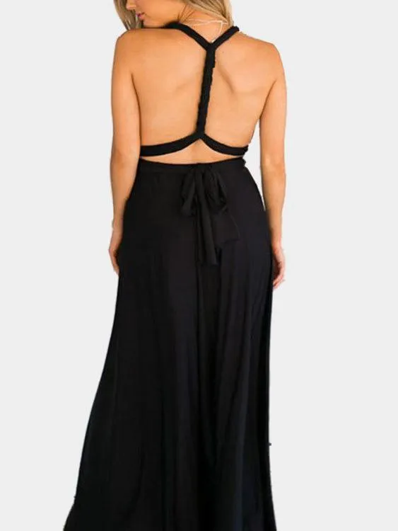 Wholesale Sleeveless Backless Maxi Dresses