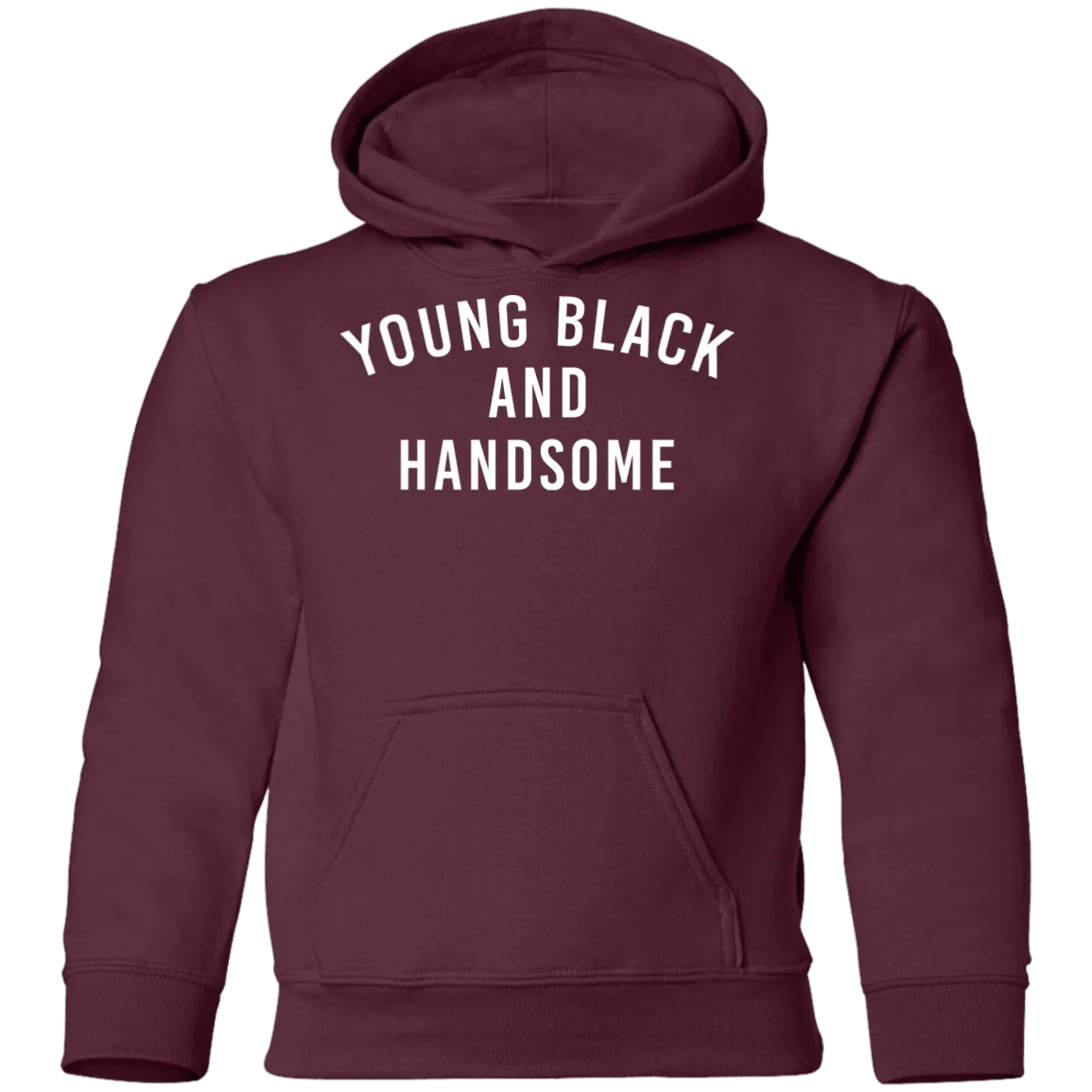 Young Black and Handsome  Youth Pullover Hoodie